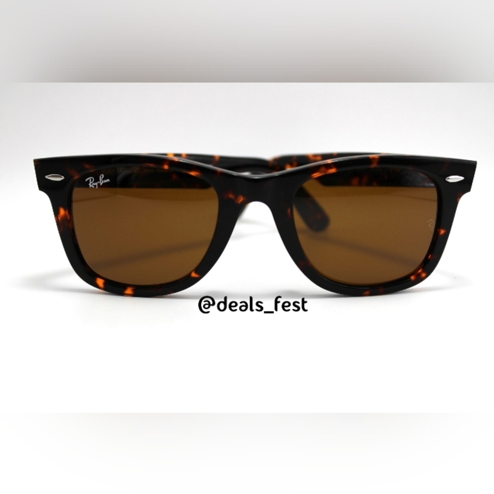 Model Display Ray-Ban Wayfarer Brown Tortoise RB2140 - Picture 6 of 16